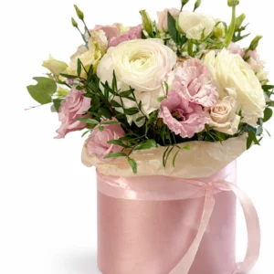 A delicate composition in a velvet box