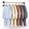 Женский костюм oversize (длинное худи или укороченное худи + брюки)